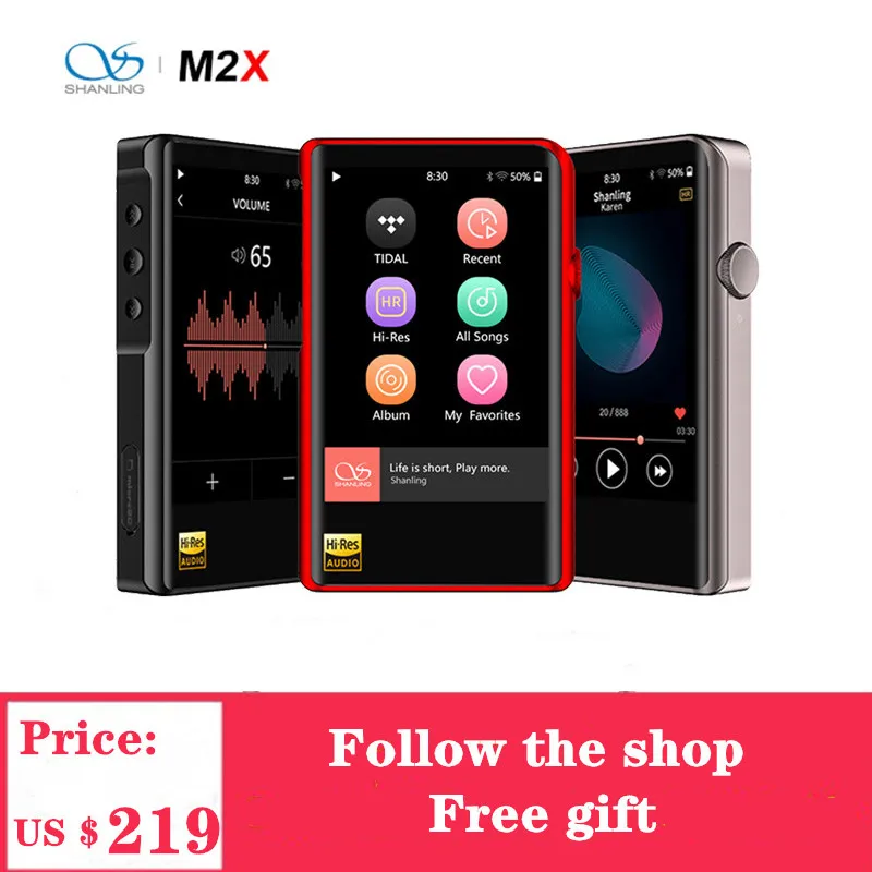 SHANLING M2X Player Bluetooth HIFI Music MP3 Hi-Res AK4490 DAC USB DSD Wifi Player Touch Screen Type C PCM 32/384 Headphones
SHANLING M2X Player Bluetooth HIFI Music MP3 Hi-Res AK4490 DAC USB DSD Wifi Player Touch Screen Type C PCM 32/384 Headphones