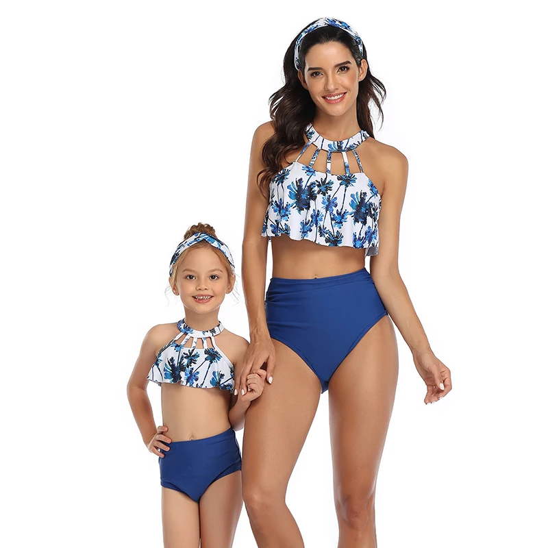 Halter Neck Mother Daughter Matching Swimsuits Mommy and Me Swimwear Clothes Outfits Family Look Mom and Baby Bikini Dresses
Halter Neck Mother Daughter Matching Swimsuits Mommy and Me Swimwear Clothes Outfits Family Look Mom and Baby Bikini Dresses