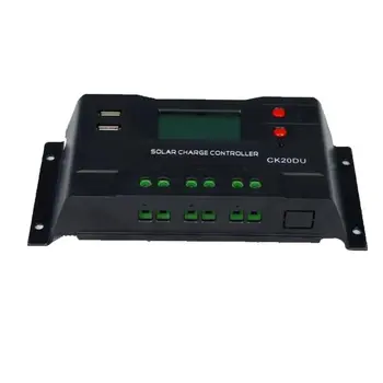 CK20DU Solar Controllers Automatic Tracking Equipment Charge Home Regulator LCD Display Protect Battery
CK20DU Solar Controllers Automatic Tracking Equipment Charge Home Regulator LCD Display Protect Battery
