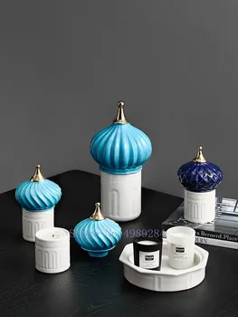 Creative Nordic ceramics fairy tale castle jewelry Storage Box Candlestick Desktop Crafts ornaments Modern home decorations
Creative Nordic ceramics fairy tale castle jewelry Storage Box Candlestick Desktop Crafts ornaments Modern home decorations