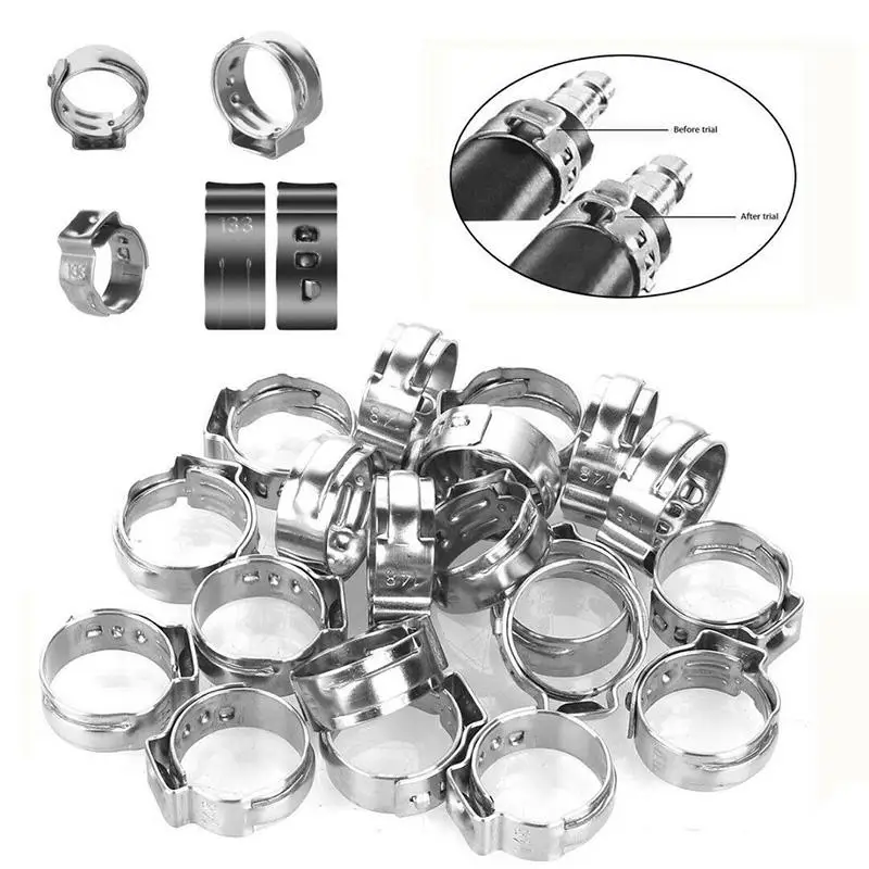 New Parts 180pcs/Set Stainless Steel Auto Accessories Single Ear Hose Clamp Clip Assortment Kit US Standard
New Parts 180pcs/Set Stainless Steel Auto Accessories Single Ear Hose Clamp Clip Assortment Kit US Standard