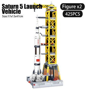 425pcs Aerospace Space Shuttle Satellite Launch Building Block Compatible Technic Spaceship Rocket Space Spacecraft Toys
425pcs Aerospace Space Shuttle Satellite Launch Building Block Compatible Technic Spaceship Rocket Space Spacecraft Toys