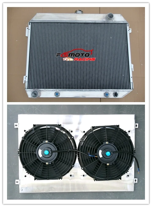 

3 Row Aluminum Radiator + Shroud + Fan Cooling For 1963-1969 Dodge Charger 1968-1972 Fit Plymouth GTX 71 70 69