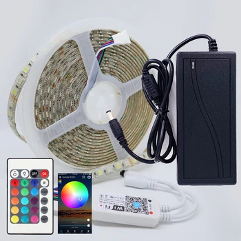 5M WiFi LED Strip SMD 5050 RGB RGBW RGBWW DC12V Flexible Ribbon LED Strip Light App Control
5M WiFi LED Strip SMD 5050 RGB RGBW RGBWW DC12V Flexible Ribbon LED Strip Light App Control