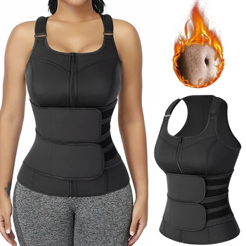 Women Waist Trainer Body Shaper Neoprene Sauna Sweat Suit Belly Slimming Sheath Modeling Trimmer Belt Weight Loss Corset Top 
Women Waist Trainer Body Shaper Neoprene Sauna Sweat Suit Belly Slimming Sheath Modeling Trimmer Belt Weight Loss Corset Top