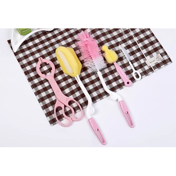 7Pcs Baby Milk Bottle Cleaning Brush Pacifier Brush Feeding Bottles Accessories Washing Tools Kit Part Cleaner Baby Care in Pink
7Pcs Baby Milk Bottle Cleaning Brush Pacifier Brush Feeding Bottles Accessories Washing Tools Kit Part Cleaner Baby Care in Pink