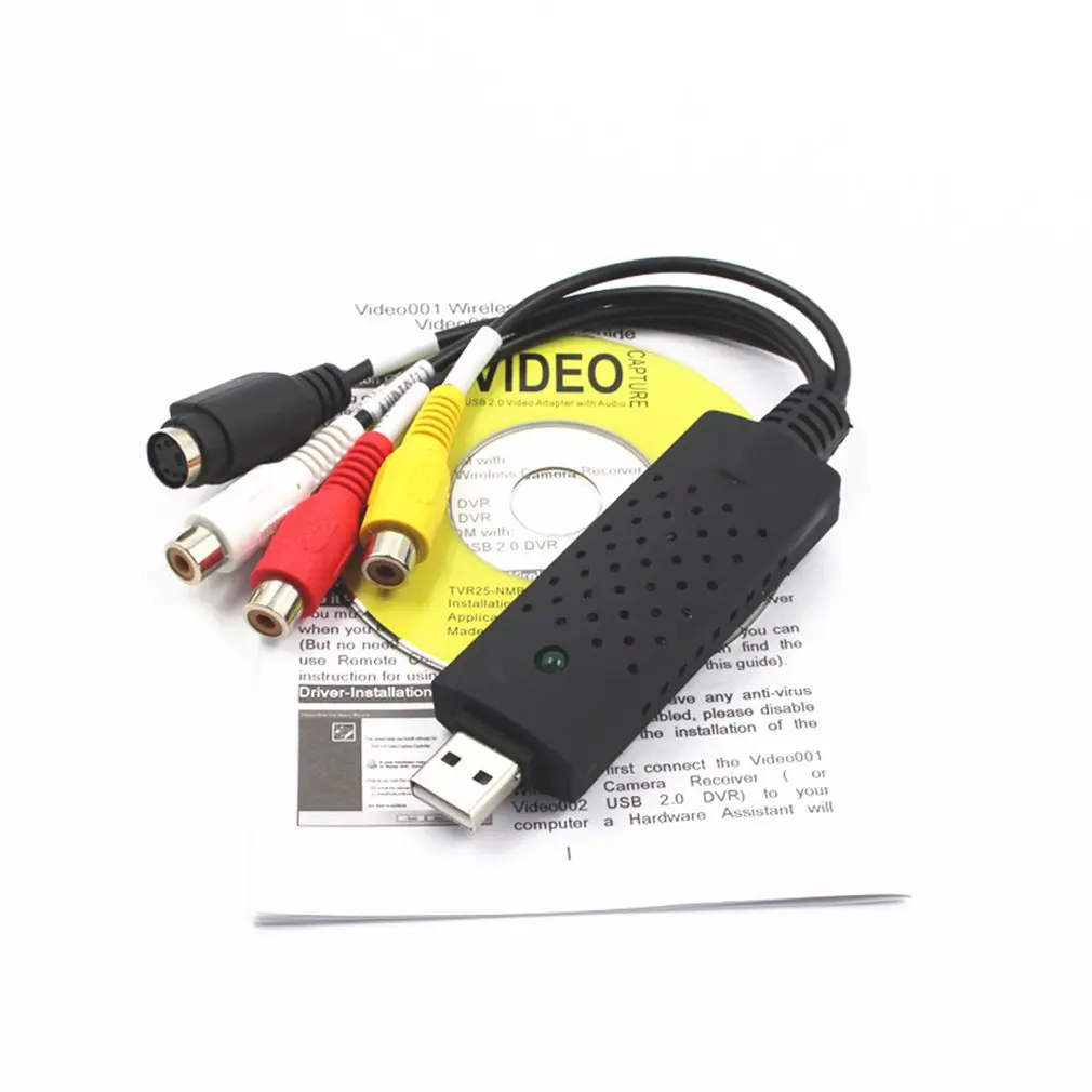 USB 2.0 Easy Cap Video TV DVD VHS DVR Capture Adapter USB Video Capture Support Win8 Win10 for MAC IOS
USB 2.0 Easy Cap Video TV DVD VHS DVR Capture Adapter USB Video Capture Support Win8 Win10 for MAC IOS