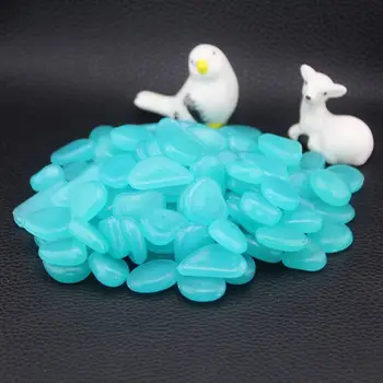 100pcs/pack Glow Pebbles Stone Fish Tank Garden Decoration Glowing In The Dark K 
100pcs/pack Glow Pebbles Stone Fish Tank Garden Decoration Glowing In The Dark K