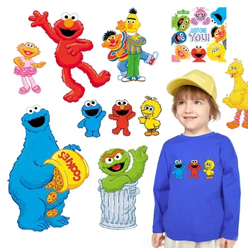 Anime Sesame Street Patch Iron on Transfers for Clothing DIY T-shirt Applique Heat Transfer Vinyl Ironing Stickers Thermal Press 
Anime Sesame Street Patch Iron on Transfers for Clothing DIY T-shirt Applique Heat Transfer Vinyl Ironing Stickers Thermal Press