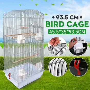 Large Capacity Bird Cage Iron Bird Parrot Cage Macaw Pigeon Parakeet Cage With Removable Tray + Injection Cup Bird Nest Cage
Large Capacity Bird Cage Iron Bird Parrot Cage Macaw Pigeon Parakeet Cage With Removable Tray + Injection Cup Bird Nest Cage