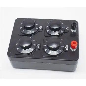 0-9999 Ohm Simple Resistance Box Precision Variable Decade Resistor Teaching Instrument
0-9999 Ohm Simple Resistance Box Precision Variable Decade Resistor Teaching Instrument