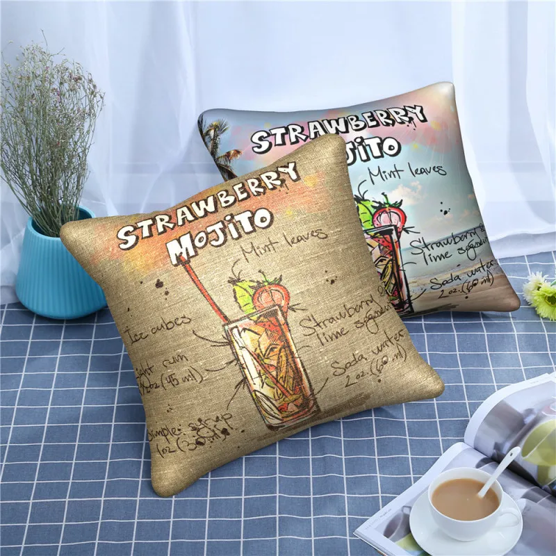 Fuwatacchi Cartoon Style Cushion Cover Strawberry Mojito Pattern Throw Pillow Covers for Couch/Car Home Decor Pillowcase 45x45cm
Fuwatacchi Cartoon Style Cushion Cover Strawberry Mojito Pattern Throw Pillow Covers for Couch/Car Home Decor Pillowcase 45x45cm