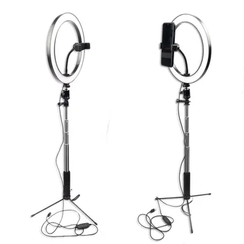 10inch 26cm New Selfie Ring Light Flash Led Camera Phone Photography Lighting lamp for Smartphone Youtube Studio + Phone Holder
10inch 26cm New Selfie Ring Light Flash Led Camera Phone Photography Lighting lamp for Smartphone Youtube Studio + Phone Holder