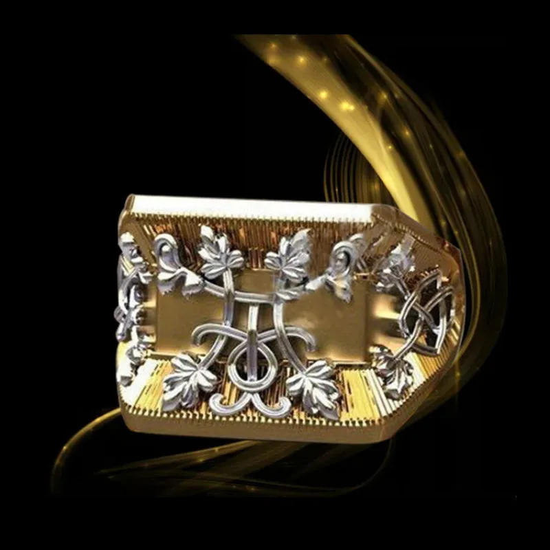 VILAGE Exquisite Men's Fashion 316L Stainless Steel Jewelry Crusader Flower Carved Masonic Ring for Men's Party Jewelry
VILAGE Exquisite Men's Fashion 316L Stainless Steel Jewelry Crusader Flower Carved Masonic Ring for Men's Party Jewelry