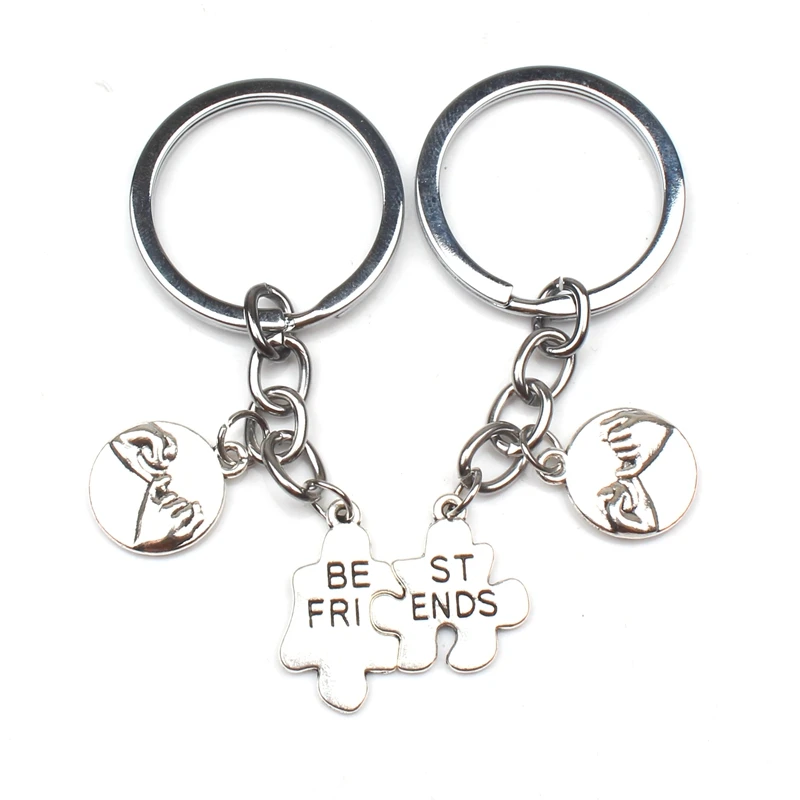 New Best Friend Puzzle Keychain Hook Pendant Puzzle Key Ring To Friends Birthday Souvenir Gift Heart-shaped Feather
New Best Friend Puzzle Keychain Hook Pendant Puzzle Key Ring To Friends Birthday Souvenir Gift Heart-shaped Feather