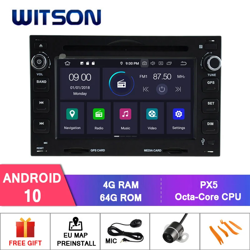 WITSON Android 10 0 4 Гб RAM + 64 FLASH 8 Octa Core автомобильный DVD GPS для VOLKSWAGEN GOLF B5 Навигация стерео