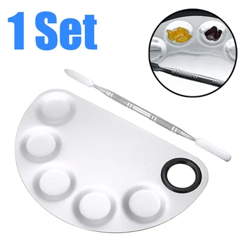 1pc Semi Circle Moon Shape Mixing Palette Pro Cosmetic Stainless Steel Makeup Art Plate Spatula Set Mayitr
1pc Semi Circle Moon Shape Mixing Palette Pro Cosmetic Stainless Steel Makeup Art Plate Spatula Set Mayitr