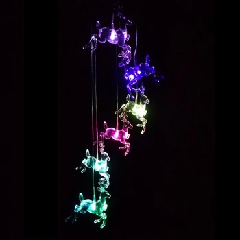 Solar Deer Wind Chimes, Color-Changing Moving Rotating Wind Chime Waterproof Automatic Light Sensor Outdoor Decor for Home Party
Solar Deer Wind Chimes, Color-Changing Moving Rotating Wind Chime Waterproof Automatic Light Sensor Outdoor Decor for Home Party