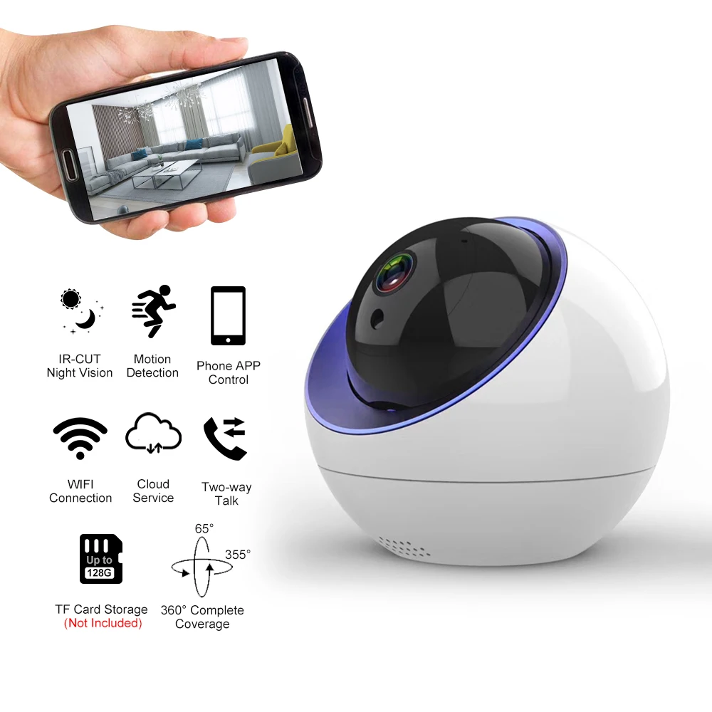 Home Security WIFI Camera 1080P Wireless IP Camera Baby Monitor with Motion Detection Tracking Voice Alarm P/T/Z Security Camera
Home Security WIFI Camera 1080P Wireless IP Camera Baby Monitor with Motion Detection Tracking Voice Alarm P/T/Z Security Camera