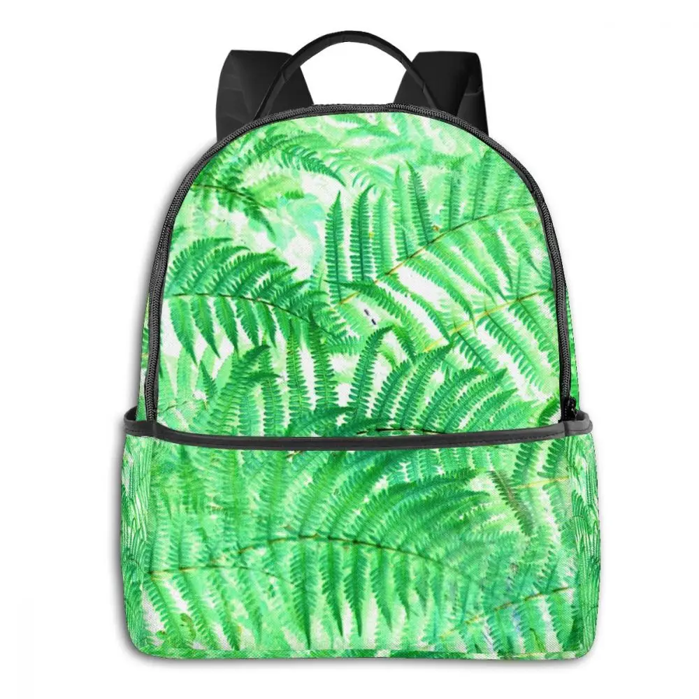Aabstract Green Ferns Backpack Boy Girl School Bag for Teenager Student Shoulder Travel | Багаж и сумки