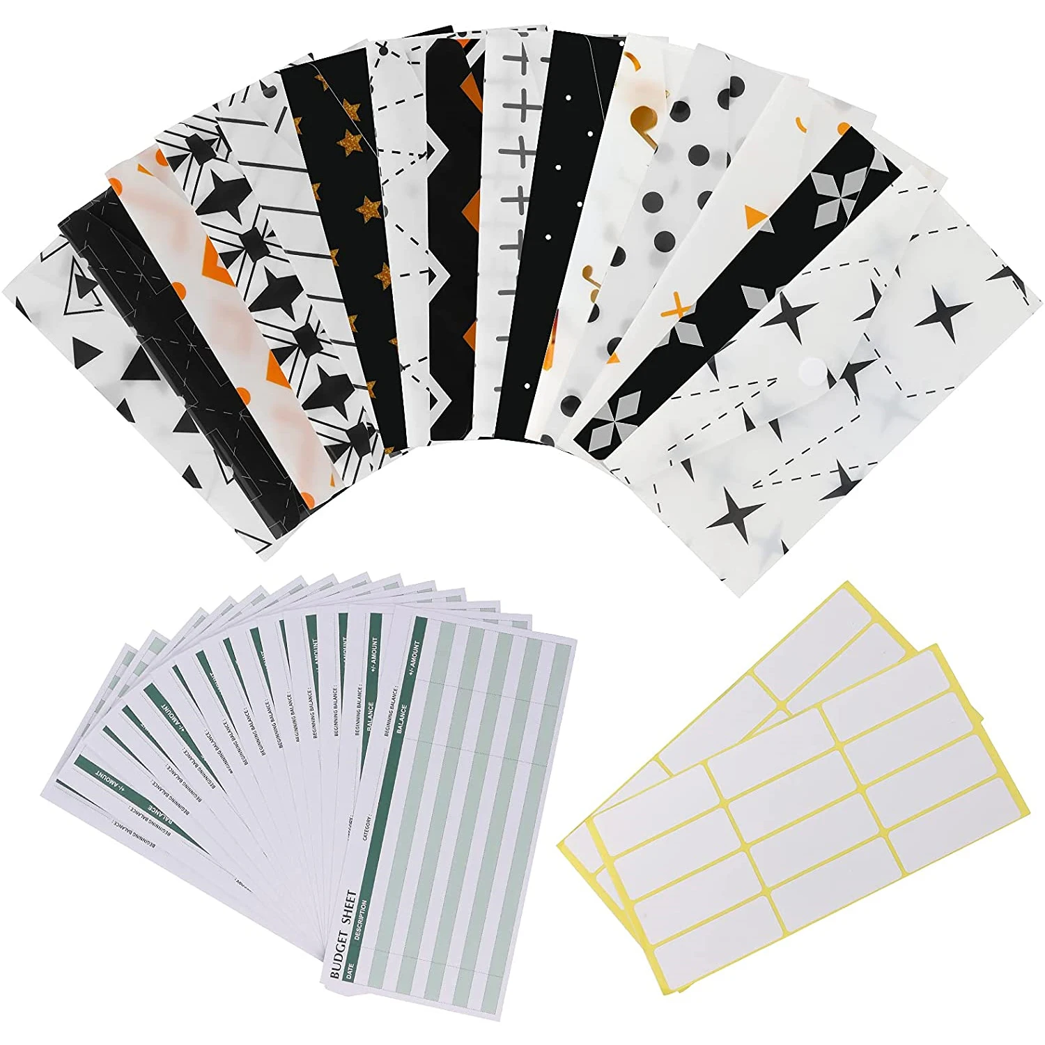 32Pcs Reusable Waterproof Plastic Cash Envelopes System for Budgeting and Saving with Budget Envelopes,Budget Sheets ,Stickers
32Pcs Reusable Waterproof Plastic Cash Envelopes System for Budgeting and Saving with Budget Envelopes,Budget Sheets ,Stickers