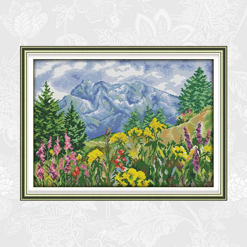Distant Mountain Patterns Cross Stitch Kits 11CT Printed Fabric 14CT Canvas DMC Counted Cross-stitch Embroidery Thread Sets
Distant Mountain Patterns Cross Stitch Kits 11CT Printed Fabric 14CT Canvas DMC Counted Cross-stitch Embroidery Thread Sets