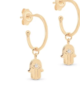 LOZRUNVE Fashion Sterling Silver Classic 14K Gold Plated Hamsa Hand Drop Hoop Earring 925
LOZRUNVE Fashion Sterling Silver Classic 14K Gold Plated Hamsa Hand Drop Hoop Earring 925