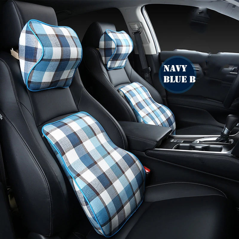 Linen Car Neck Pillow Set Memory Foam Auto Headrest Waist Support Cushion Universal Seats Back Covers Pillows For BMW
Linen Car Neck Pillow Set Memory Foam Auto Headrest Waist Support Cushion Universal Seats Back Covers Pillows For BMW