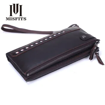 MISFITS Quality Cowhide Men Clutch Wallets Genuine Leather Long Purses Business Large Capacity Wallet DoubleZipper Free Shipping
MISFITS Quality Cowhide Men Clutch Wallets Genuine Leather Long Purses Business Large Capacity Wallet DoubleZipper Free Shipping