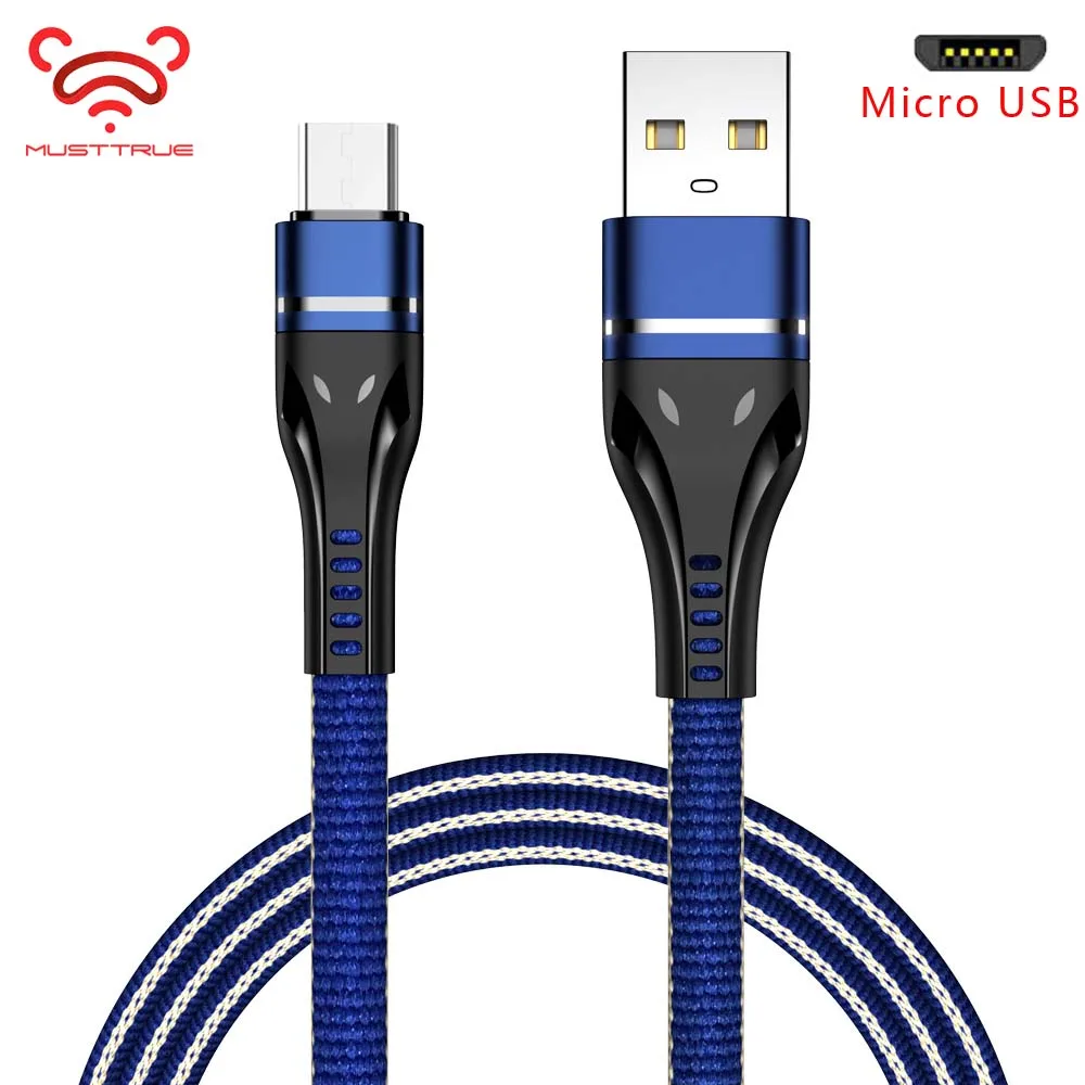 MUSTTRUE 3A Fast Charge Micro USB Cable for Android Samsung S6 S7 Edge Xiaomi Huawei Android Device Micro Data Cord Tablet Cable
MUSTTRUE 3A Fast Charge Micro USB Cable for Android Samsung S6 S7 Edge Xiaomi Huawei Android Device Micro Data Cord Tablet Cable