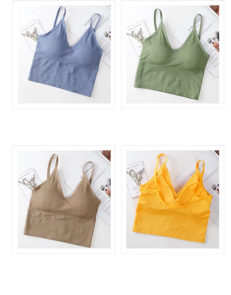 WANAYOU Women Breathable Sports Bra Top Anti-sweat Shockproof Padded Yoga Sports Top Athletic Gym Running Fitness Workout Tops WANAYOU Women Breathable Sports Bra Top Anti-sweat Shockproof Padded Yoga Sports Top Athletic Gym Running Fitness Workout Tops