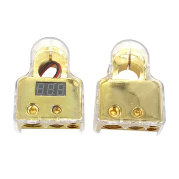 DC12V-24V Car Battery Terminal Connectors Strong Versatility Voltmeter 0 4 8 Gauge AWG Positive Negative Battery Clamp
DC12V-24V Car Battery Terminal Connectors Strong Versatility Voltmeter 0 4 8 Gauge AWG Positive Negative Battery Clamp