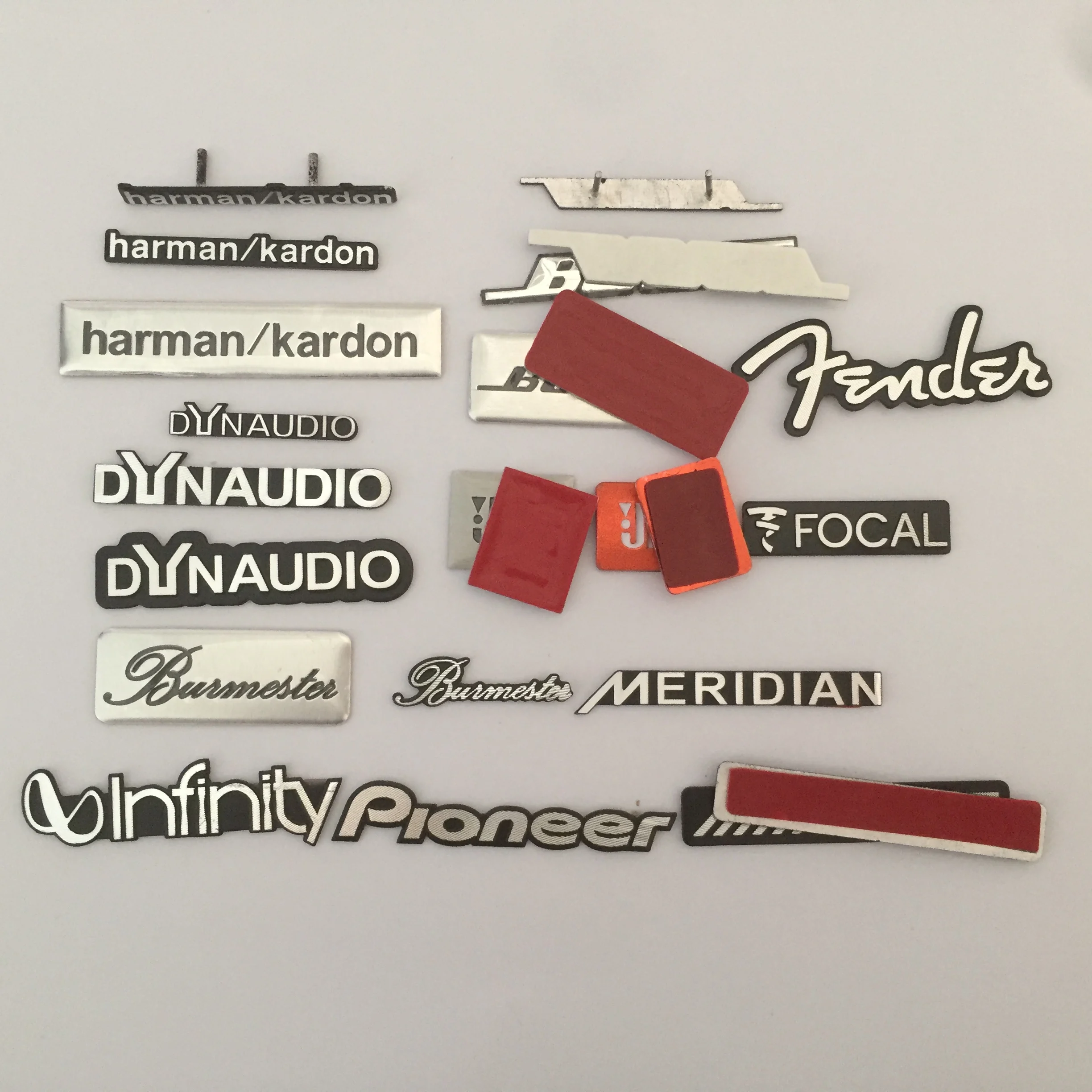 2pcs 5pcs 10pc for harman/kardon MARK LEVINSON Burmester Dynaudio Fender Hi-Fi Speaker audio Badge stereo Emblem sticker | Автомобили и