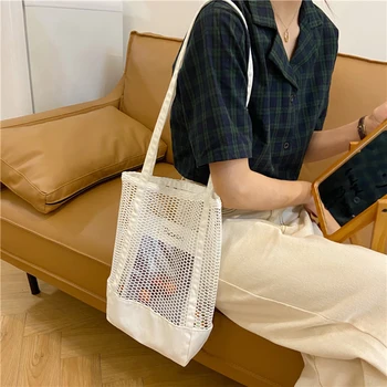 New Summer Women Handbags Hollow Mesh Bag Totes Single Shoulder Net Bag Student Foldable Shopping Bag Letter Digital Beach Bag 
New Summer Women Handbags Hollow Mesh Bag Totes Single Shoulder Net Bag Student Foldable Shopping Bag Letter Digital Beach Bag