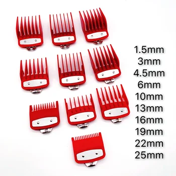 10pcs Professional Cutting Guide Comb for Wahl with Metal Clip 1.5/3/4.5/6/10/13/16/19/22/25MM
10pcs Professional Cutting Guide Comb for Wahl with Metal Clip 1.5/3/4.5/6/10/13/16/19/22/25MM