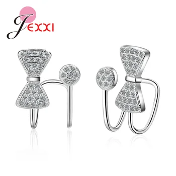 New 925 Sterling Silver Clip Earrings For Women Bowknot Pearl Cubic Zircon Earrings Without Piercing Girl's Charm Jewelry Gift
New 925 Sterling Silver Clip Earrings For Women Bowknot Pearl Cubic Zircon Earrings Without Piercing Girl's Charm Jewelry Gift