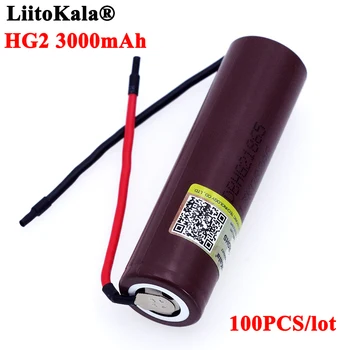 100PCS Liitokala HG2 18650 3000mAh akku 18650HG 2 3,6 V entladung 20A, gewidmet batterien + DIY Silica gel Kabel
100PCS Liitokala HG2 18650 3000mAh akku 18650HG 2 3,6 V entladung 20A, gewidmet batterien + DIY Silica gel Kabel