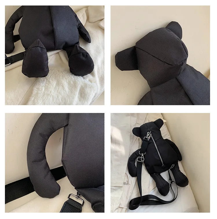 2019 Autumn New Style WOMEN'S Bag Cute Shoulder bear bao Solid Color Nylon Cool Bag Oblique Cartoon Animals Pack
2019 Autumn New Style WOMEN'S Bag Cute Shoulder bear bao Solid Color Nylon Cool Bag Oblique Cartoon Animals Pack