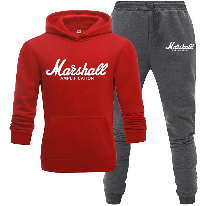 2020 NEW Male Marshall Hoodie Set Woman Mens Casual Hoodies Men Fashion Sweatshirt + Pants 2-Piece Hip Hop Brand Street Clothing 
2020 NEW Male Marshall Hoodie Set Woman Mens Casual Hoodies Men Fashion Sweatshirt + Pants 2-Piece Hip Hop Brand Street Clothing