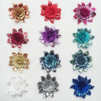 Hot Sequin Embroidered Lace Flower Stickers 12 Kinds Color Stereo High Quality Lace 3pcs Flower Used In Hat Skirt Wedding Dress
Hot Sequin Embroidered Lace Flower Stickers 12 Kinds Color Stereo High Quality Lace 3pcs Flower Used In Hat Skirt Wedding Dress