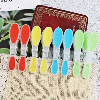 12Pcs Plastic Clothespin Windproof Underwear Socks Drying Rack Clothes Peg Colorful Soft Laundry Folder Small Drying Clips
12Pcs Plastic Clothespin Windproof Underwear Socks Drying Rack Clothes Peg Colorful Soft Laundry Folder Small Drying Clips