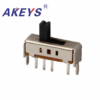 10PCS SS-13D01-G4 1P3T Single pole three throw 3 Position slide switch 4 solder lug pin verticle type with 2 fixed pin
10PCS SS-13D01-G4 1P3T Single pole three throw 3 Position slide switch 4 solder lug pin verticle type with 2 fixed pin