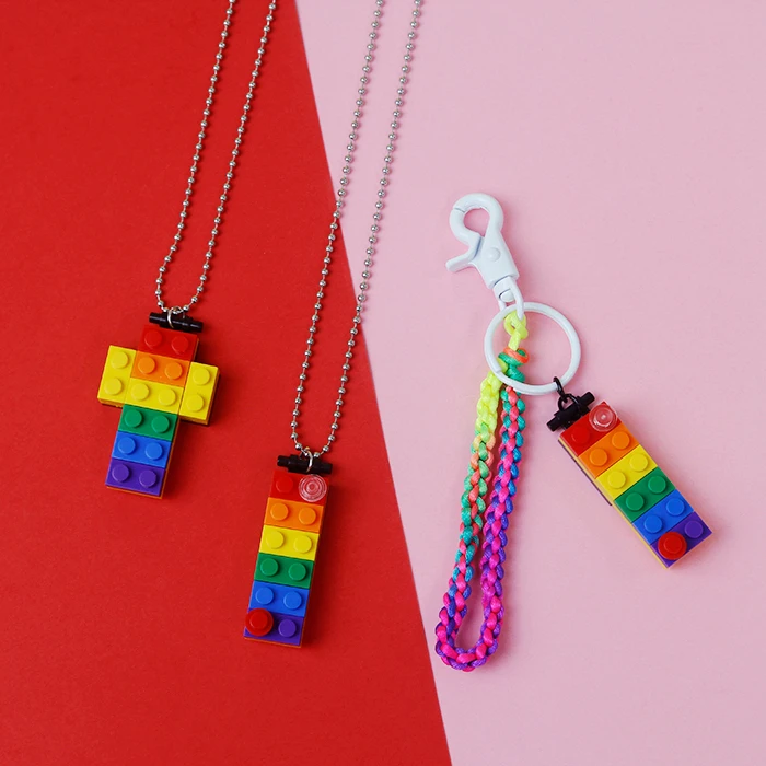 Cute Rainbow Colorfur Multicolor Building block Juggles Keychain For Women Key Chains Ring Bag Pendent Charm Kids Toys D345
Cute Rainbow Colorfur Multicolor Building block Juggles Keychain For Women Key Chains Ring Bag Pendent Charm Kids Toys D345