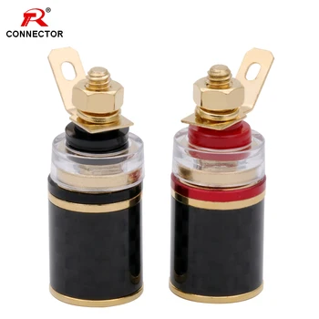 1Pair 4MM Binding Post HIFI Terminal Connector,Gold-Plated Brass, for Power Amplifier Chassis terminal and Speaker Terminal
1Pair 4MM Binding Post HIFI Terminal Connector,Gold-Plated Brass, for Power Amplifier Chassis terminal and Speaker Terminal