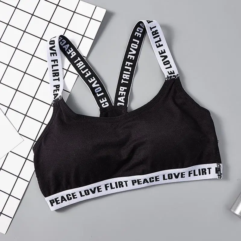 Women Seamless Yoga None Bra Tops Black White Gray Letter Pattern Underwear for Female Fitness Running Top Bra
Women Seamless Yoga None Bra Tops Black White Gray Letter Pattern Underwear for Female Fitness Running Top Bra