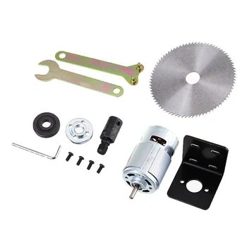 DC 12V 795 Motor Table Saw Kit For Woodworking Cutting Polishing Engraving Tool With Mounting Bracket And Saw Blade Connect Rod
DC 12V 795 Motor Table Saw Kit For Woodworking Cutting Polishing Engraving Tool With Mounting Bracket And Saw Blade Connect Rod