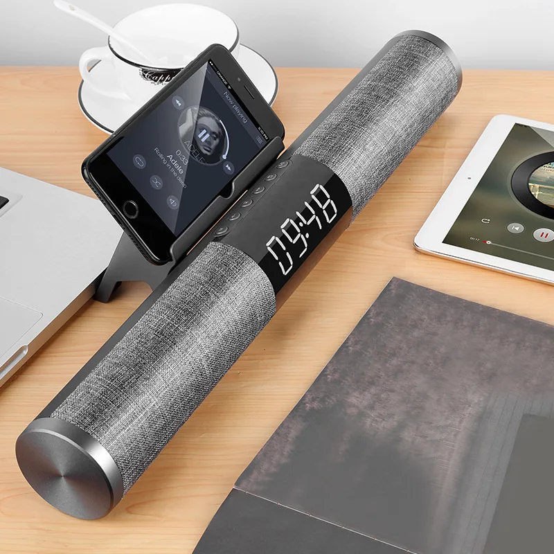 New Style with Alarm Clock Sound Blaster Bluetooth Loudspeaker Box Bass Dual Speakers with Card Instert Radio Full-Featured Blue
New Style with Alarm Clock Sound Blaster Bluetooth Loudspeaker Box Bass Dual Speakers with Card Instert Radio Full-Featured Blue