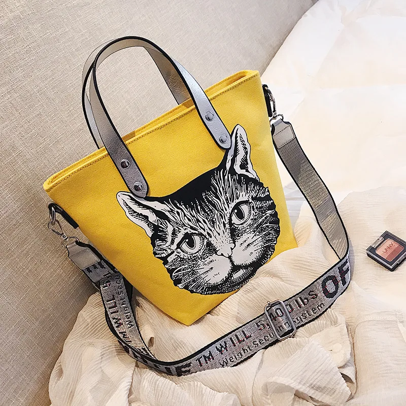 Summer Canvas Bag Women's 2019 New Style Fashion Korean-style Versatile Shoulder Bag Wide-Strap Shoulder Bag/ Hand Bag Tote Bag
Summer Canvas Bag Women's 2019 New Style Fashion Korean-style Versatile Shoulder Bag Wide-Strap Shoulder Bag/ Hand Bag Tote Bag