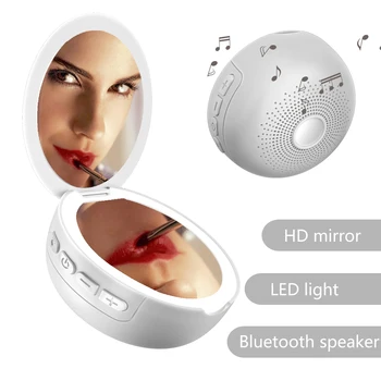 Portable 2-in-1 LED Makeup Mirror 3X Magnifying Vanity Mirror LED Fill Light with Bluetooth Speaker USB Charging Small Speaker
Portable 2-in-1 LED Makeup Mirror 3X Magnifying Vanity Mirror LED Fill Light with Bluetooth Speaker USB Charging Small Speaker