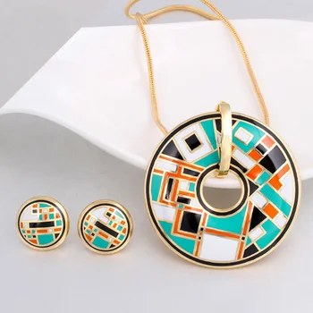 Zlxgirl Brand Enamel Square pendant Earrings Stainless steel Jewelry Set Dubai Gold chain necklace sets free shipping
Zlxgirl Brand Enamel Square pendant Earrings Stainless steel Jewelry Set Dubai Gold chain necklace sets free shipping
